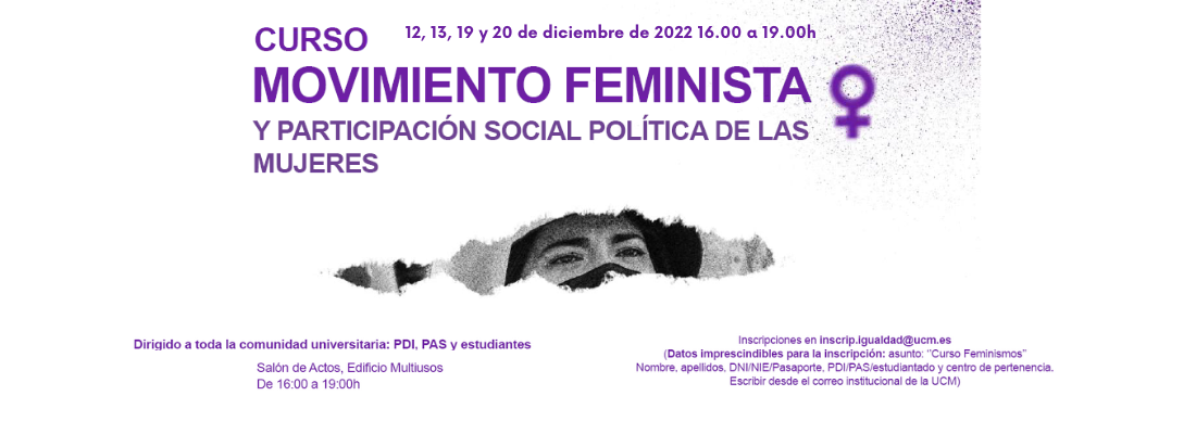 Nuevo Curso "Movimiento Feminista y participación social y política de las mujeres" con Luisa Posada y Rosa Cobo
